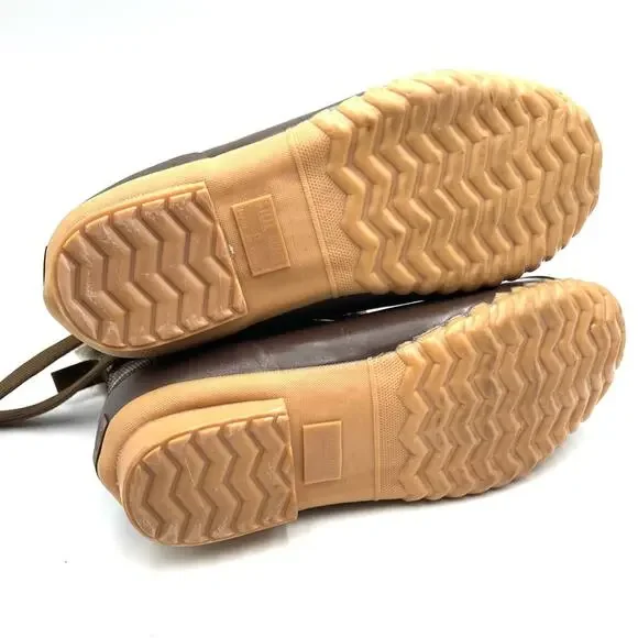 Sporto style kim4451902 women brown Plaid faux fur Lined Waterproof Duck Boots 8 - Picture 7 of 12